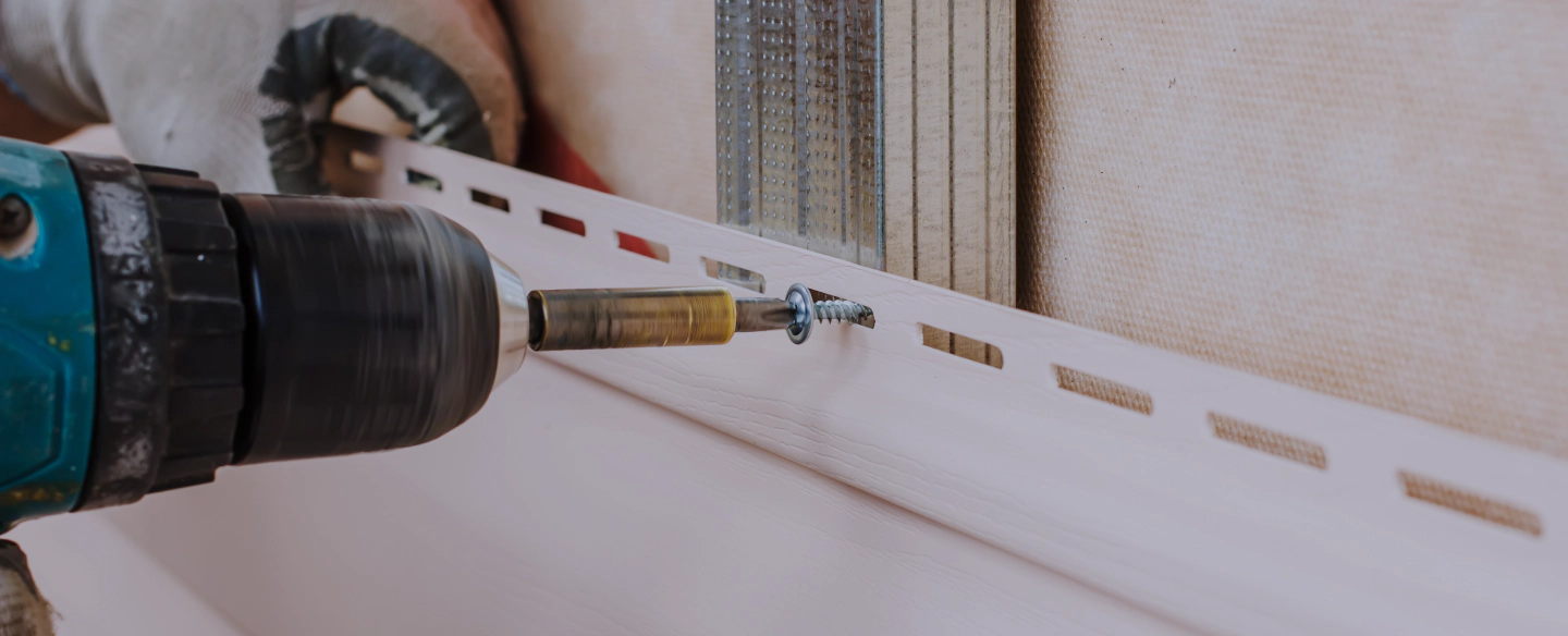 screwing siding sheets